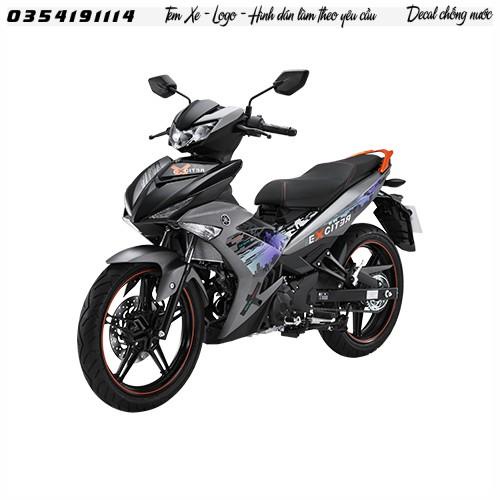 Tem in UV cao cấp. Exciter 150 đời 2020, hoàng hôn và bình minh.Decal tem xe ép nhiệt kích thước chuẩn