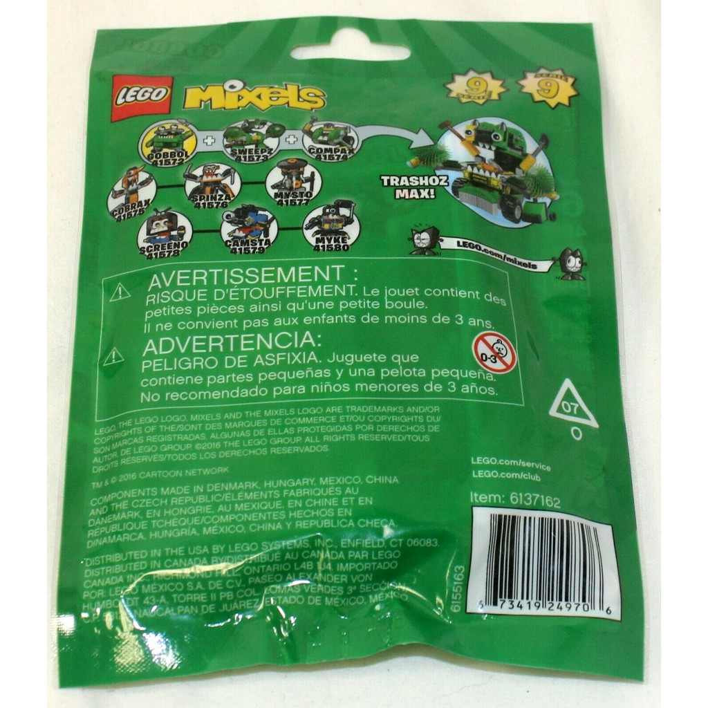 LEGO Mixels 41572 Thùng Rác Thông Minh Gobbol