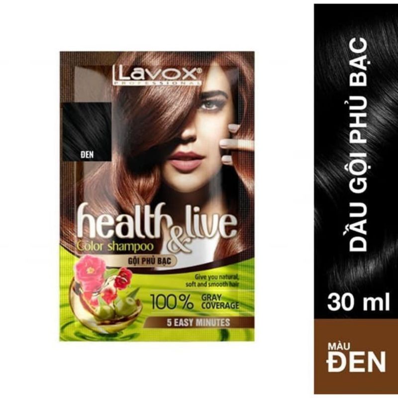 Dầu Gội Thảo Dược Phủ Bạc Lavox 30ml
