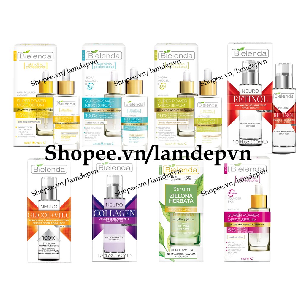 Serum Bielenda Đủ Loại