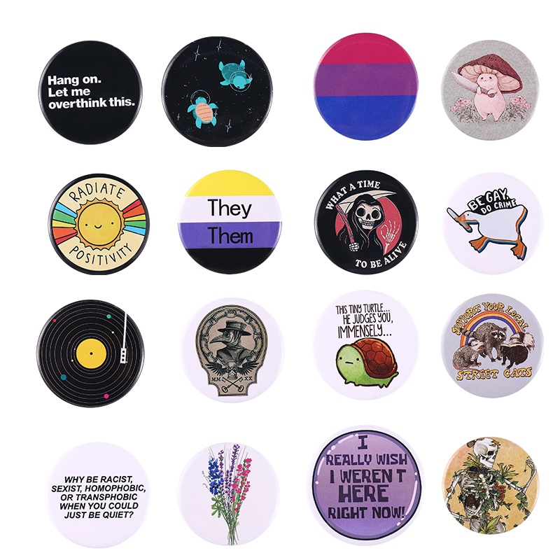 Trâm Cài Áo Hình Cầu Vồng / Chú Vịt Bằng Thiếc Dễ Thương Dùng Làm Quà Tặng Cho Bạn Bè