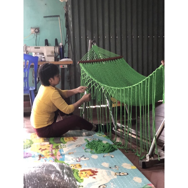 Võng Macrame 60x2m3 võng nằm nhiều màu