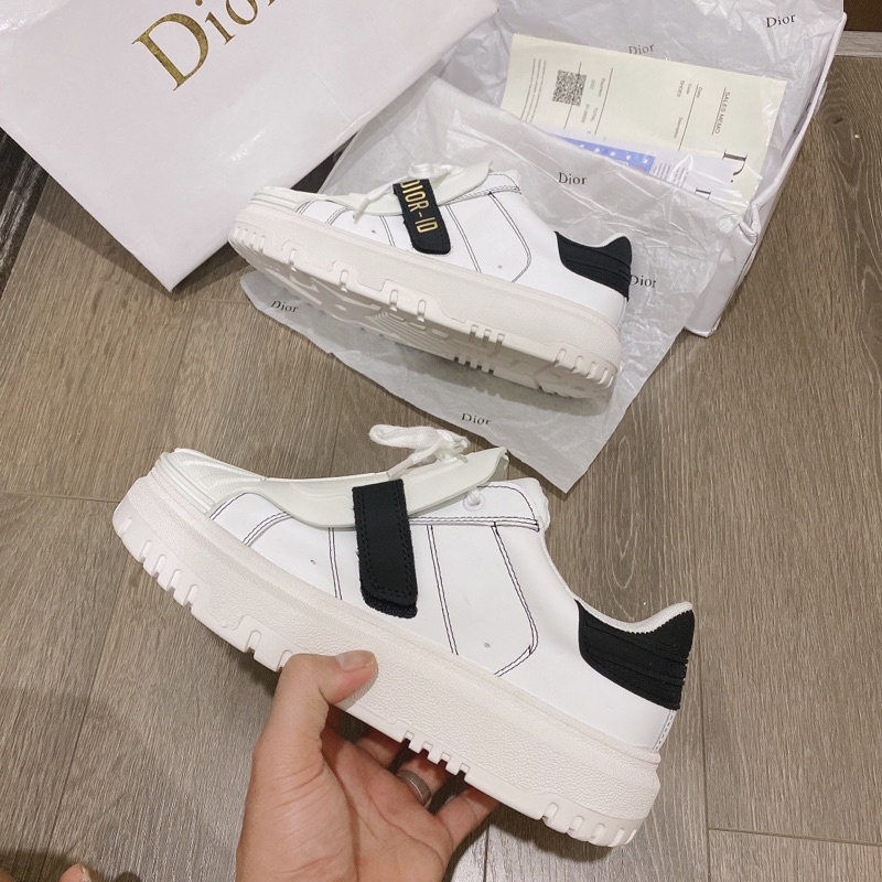GIẦY DIO ID WHITE BLACK SNEAKER ĐỘN ĐẾ LAI AU CAO CẤP