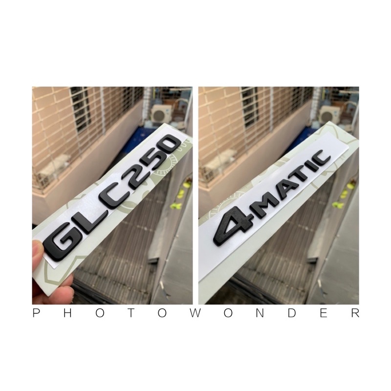 combo chữ glc250 4matic , Tem glc 250 , Logo 4matic glc