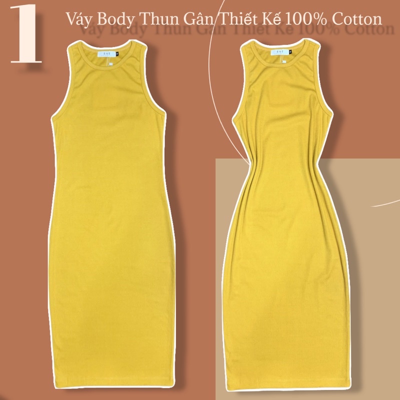 Váy Body, Váy thun gân siêu ôm dáng , hàng loại 1 ( Ảnh thật shop chụp ) thumbnail