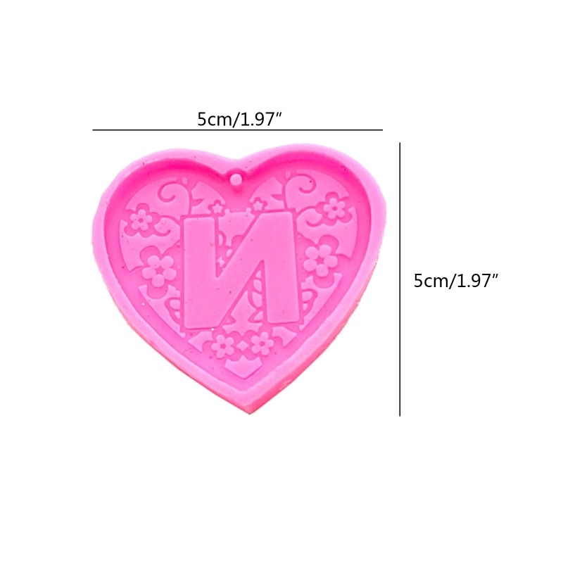 Sa Khuôn Silicon 26 Chữ Cái Làm Móc Khóa