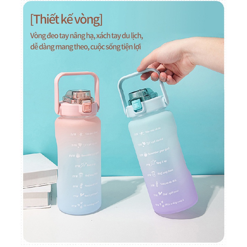 Bình nước dung tích lớn với miếng dán và cân ngẫu nhiên