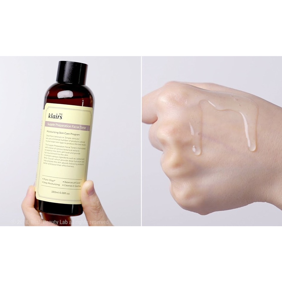 Nước hoa hồng Dear Klairs Supple Preparation Facial Toner 180ml | WebRaoVat - webraovat.net.vn