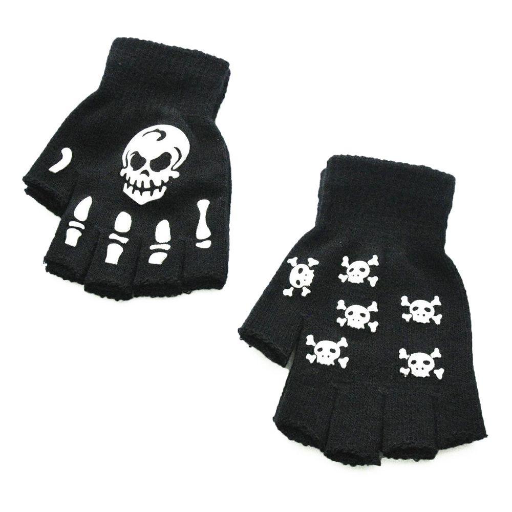 Găng Tay Hở Ngón Hóa Trang Halloween Phát Sáng