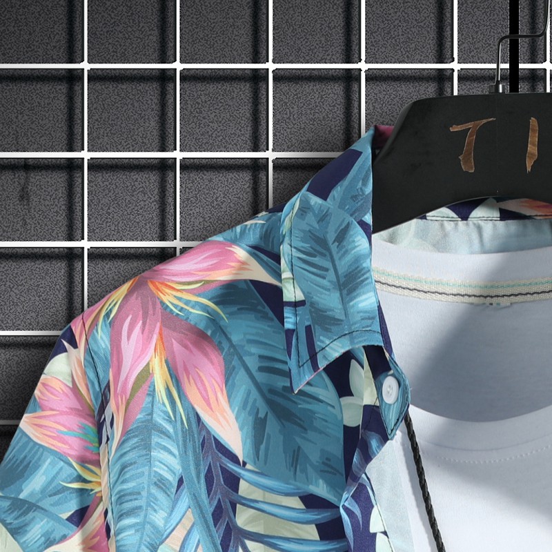 Bộ áo + quần thời trang đi biển mùa hè 2021 dành cho nam