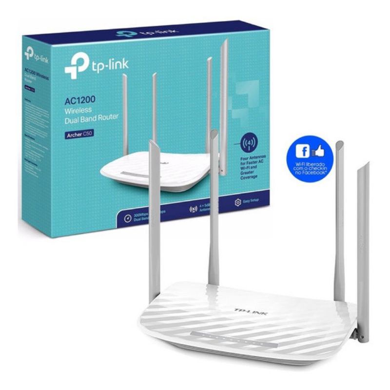 Bộ Phát Wifi băng tần kép TP-link Archer C50 chuẩn AC1200Mbps - Hàng Chính Hãng