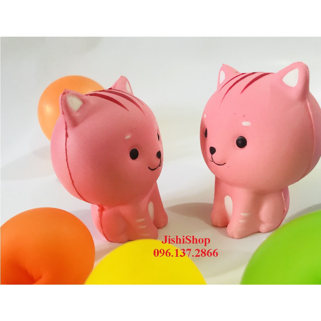 SQUISHY BÉ MÈO HỒNG DỄ THƯƠNG -LV |shopee. Vn\Shopgiayred