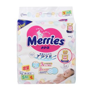 [Thái Bình][Cộng miếng] Bỉm dán Merries NB96/S88/M68/L58 ( boochan)