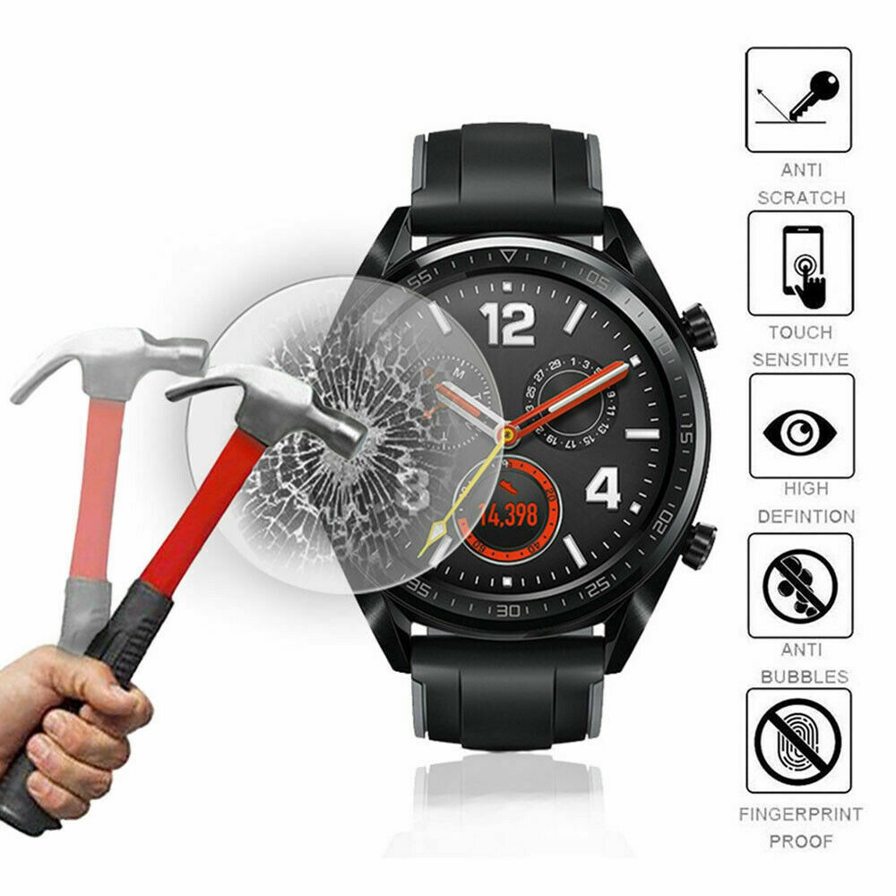 Round Dial Smart Watch Tempered Glass Screen Protective Film For Round Watches Accessories