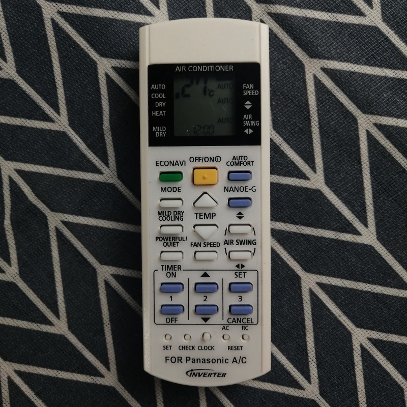 Điều khiển điều hòa PANASONIC inverter nhỏ tương thích máy nội địa Nhật Bản