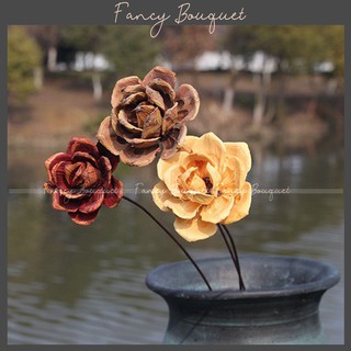 Hoa Hibiscus Vintage ❤️FREESHIP❤️ Hoa hồng khô Trang Trí ( CÓ SẴN 3 MÀU)