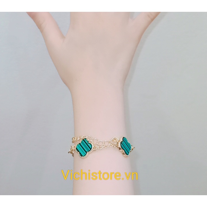 Vòng Tay Cỏ 4 Lá 2 Màu Hottrend | BigBuy360 - bigbuy360.vn