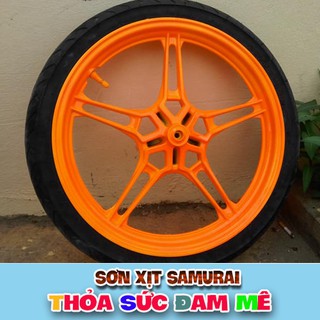 Samurai 55 - Chai sơn xịt Samurai màu cam huỳnh quang 55