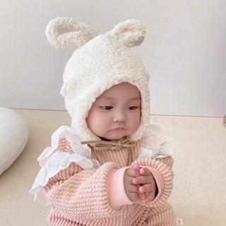 Mũ tai thỏ lông dễ thương cho bé (Ảnh thật)