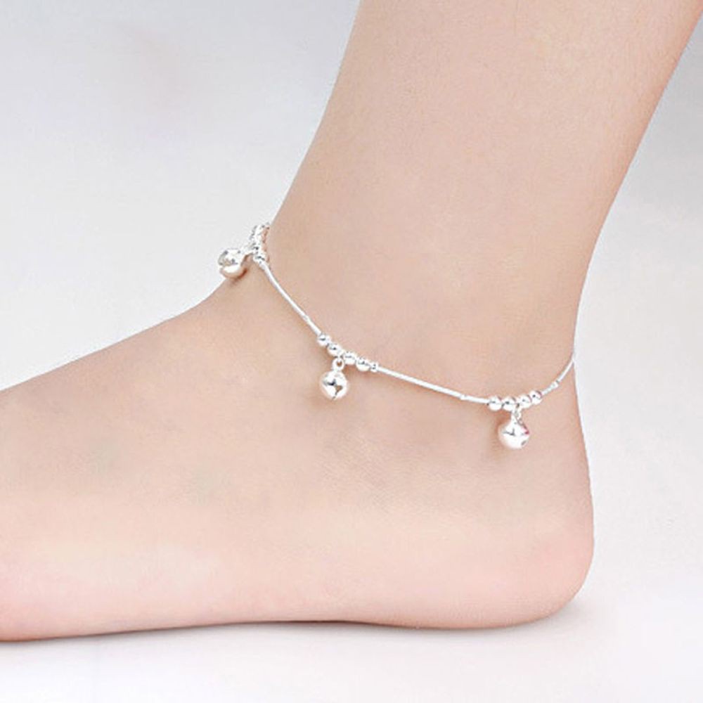 Lắc chân đính hạt đơn giản thời trang cho nữ