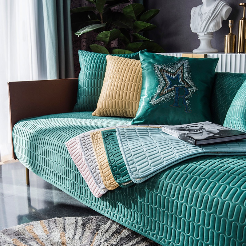 Đệm lót ghế Sofa bằng cao su latex màu trơn chống trượt