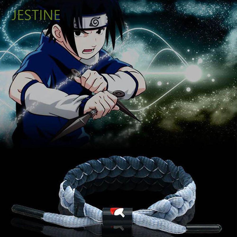 JESTINE Vòng tay thể thao bện dây thủ công hình anime Naruto sáng tạo thời trang cho nam và nữ
