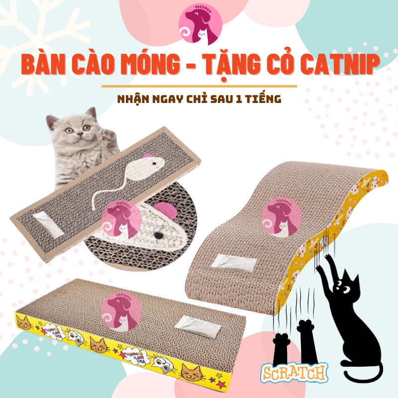 Bàn cào móng cho mèo  - Miu cào thích mê không lo hỏng đồ đạc (Loại 1)