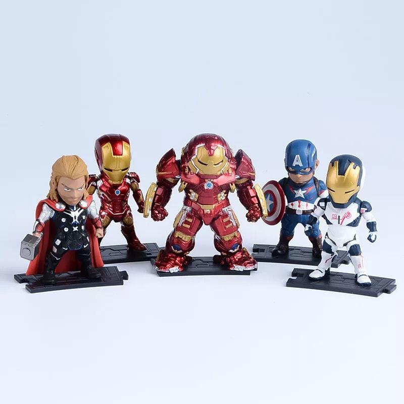 Bộ mô hình mini để bàn Marvel 6 nhân vật siêu anh hùng