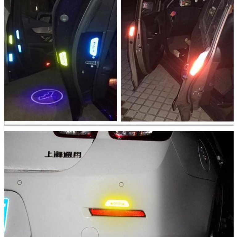 Miếng Dán Phản Quang Cảnh Báo An Toàn Chống Va Chạm Và Trầy Xước Cho Cửa Xe Hơi