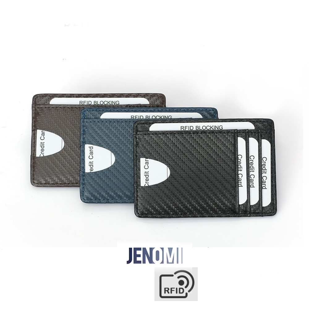 Ví Nam đựng thẻ dáng đứng, Bóp nam bằng sợi carbon thông minh chống RFID MSP đựng Name Card, CMND, GPLX tiện lợi