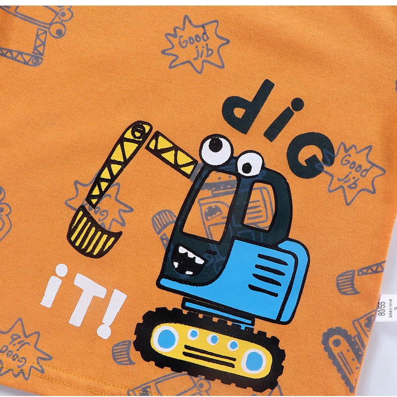 Áo cộc tay cho bé trai bé gái hàng Quảng Châu áo ngắn tay trẻ em mặc hè cotton cao cấp