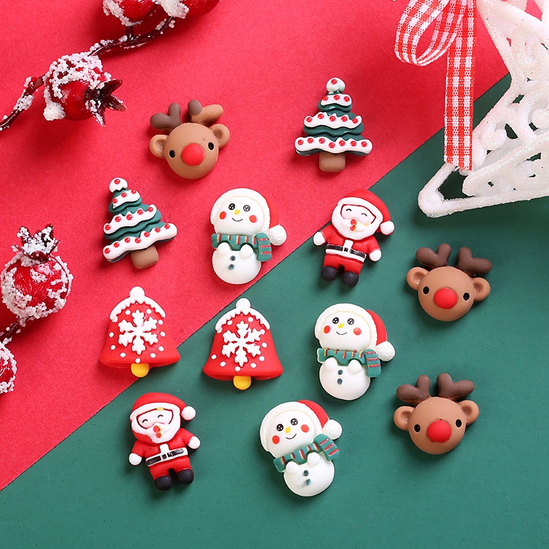 Set 10 Dây Buộc Tóc Trang Trí Giáng Sinh Năm Mới