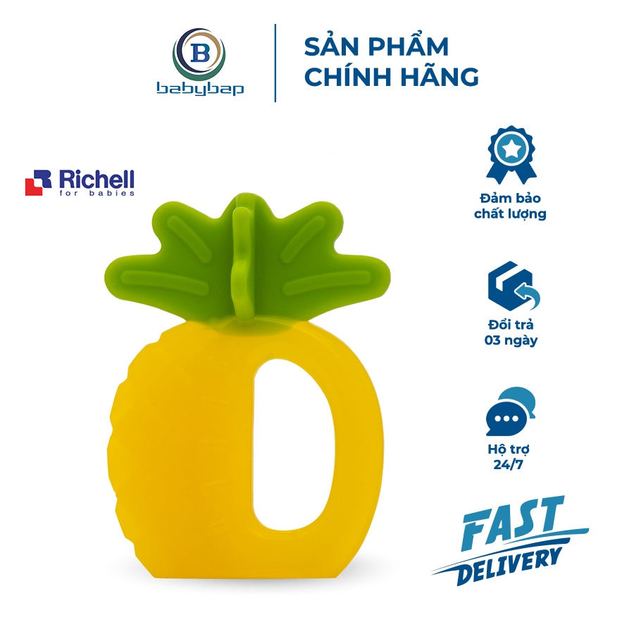 Gặm Nướu Silicone Richell Hình Dáng Xinh Xắn, Thu Hút Sự Chú Ý Của Trẻ