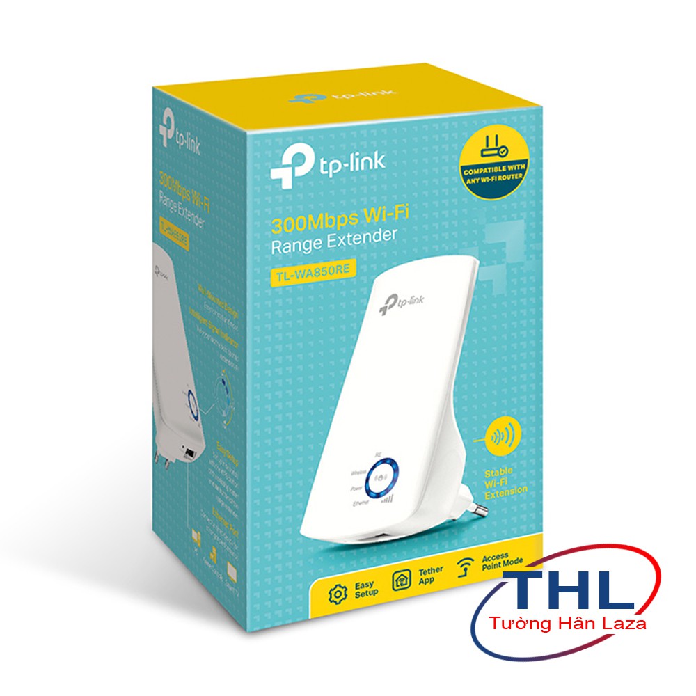 Bộ Kích Sóng Wifi TP-Link TL-WA850RE Chuẩn N 300Mbps - Hàng chính hãng