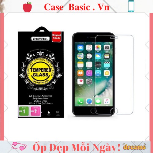 Kính cường lực iphone REMAX mỏng 0.11mm 5/6/6s/6plus/6splus/7/7plus/8/8plus/plus/X/ Xr/Xsmax/11/12/13/pro/promax/max.CRM