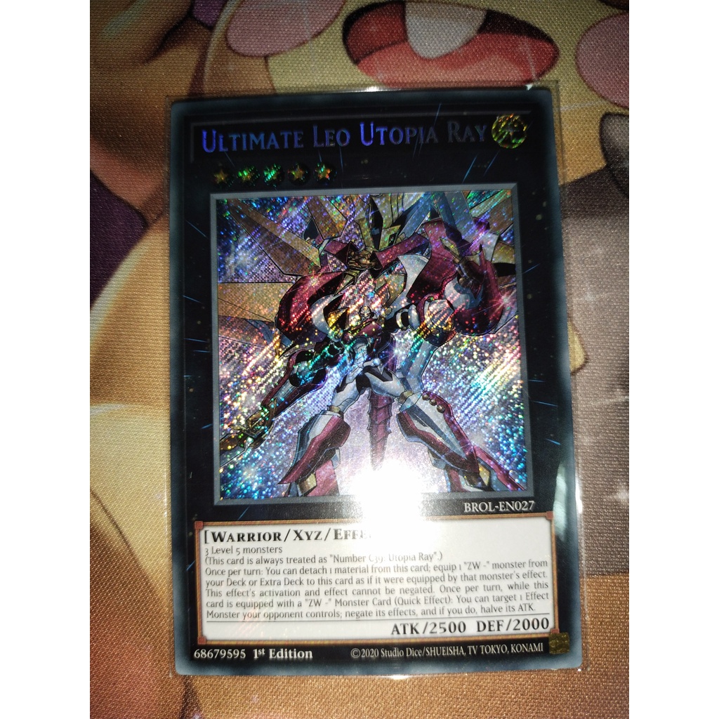 Thẻ trò chơi Yugioh chính hãng Konami UK Ultimate Leo Utopia Ray - BROL-EN027 - Secret Rare