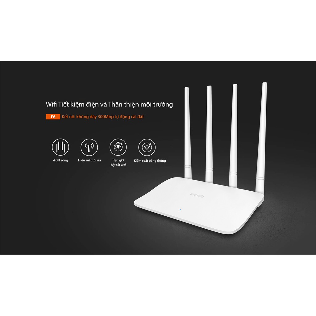 Wifi Tenda F6 300Mbps  - 4 Anten -  Bản quốc tế - Giá tốt nhất 2021