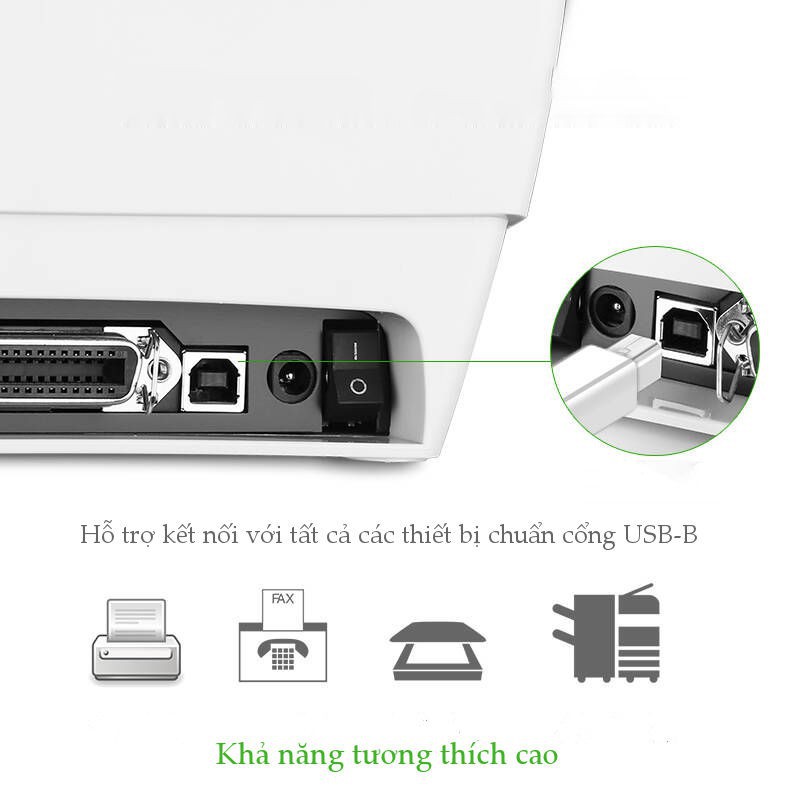 Ugreen 40417 - Cáp máy in USB Type C dài 1.5m chính hãng - Phukienleduy