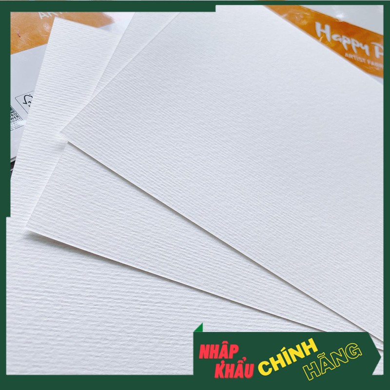 Giấy vẽ HAPPY PITTURA 250gsm - Tệp 10 tờ / giấy vẽ màu nước, vẽ chì, Vẽ marker