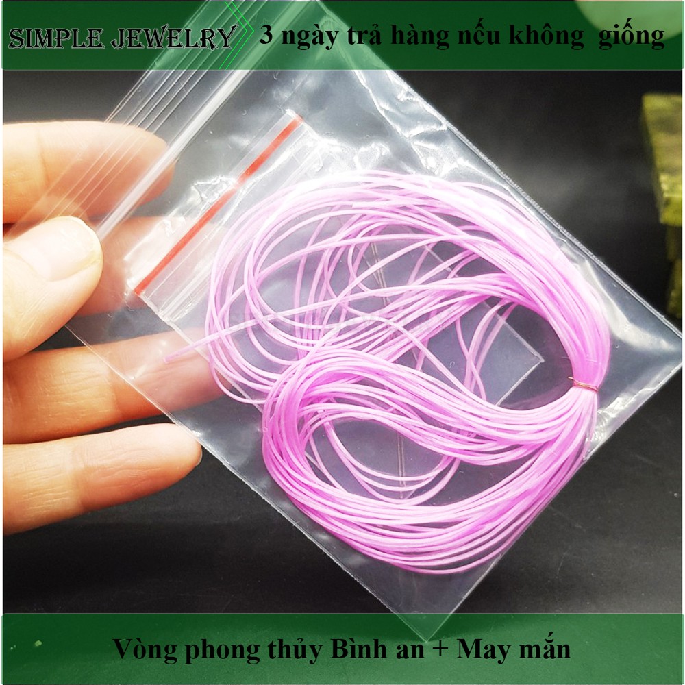 Dây chun đàn hồi xâu vòng đá CHUYÊN DỤNG, co giãn, mềm mịn, không xơ xước - Đủ màu
