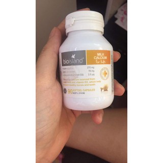 BioIsland Milk Calcium Kid 90viên- Sữa Canxi bổ sung cho bé