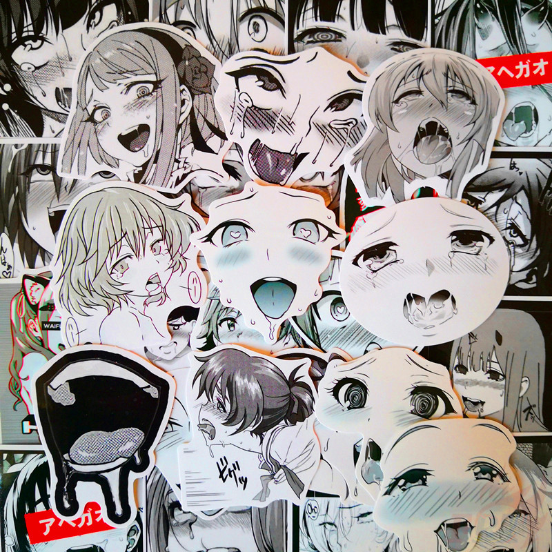 Set 30 đề can hỗn hợp hình cô gái anime gợi cảm ACGN 02 trang trí tự làm thời trang