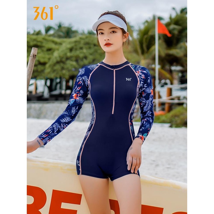 Trang phục đồ bơi liền thân tay dài chống nước 361Degree cho nữ new