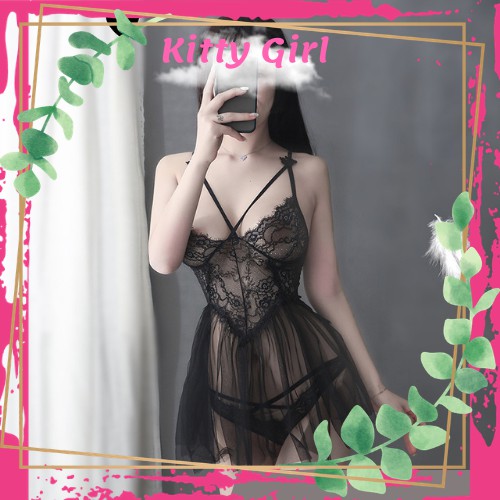 Đầm Ngủ Xuyên Thấu Nội Y Sexy Dạng Váy Ngủ Trong Suốt Quyến Rũ Cosplay Sexy VN14 | BigBuy360 - bigbuy360.vn