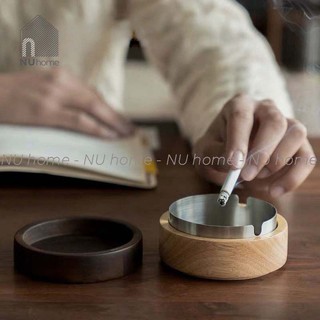 nuhome.vn Gạt tàn thuốc bằng gỗ cao cấp Giti phong cách tối giản thumbnail
