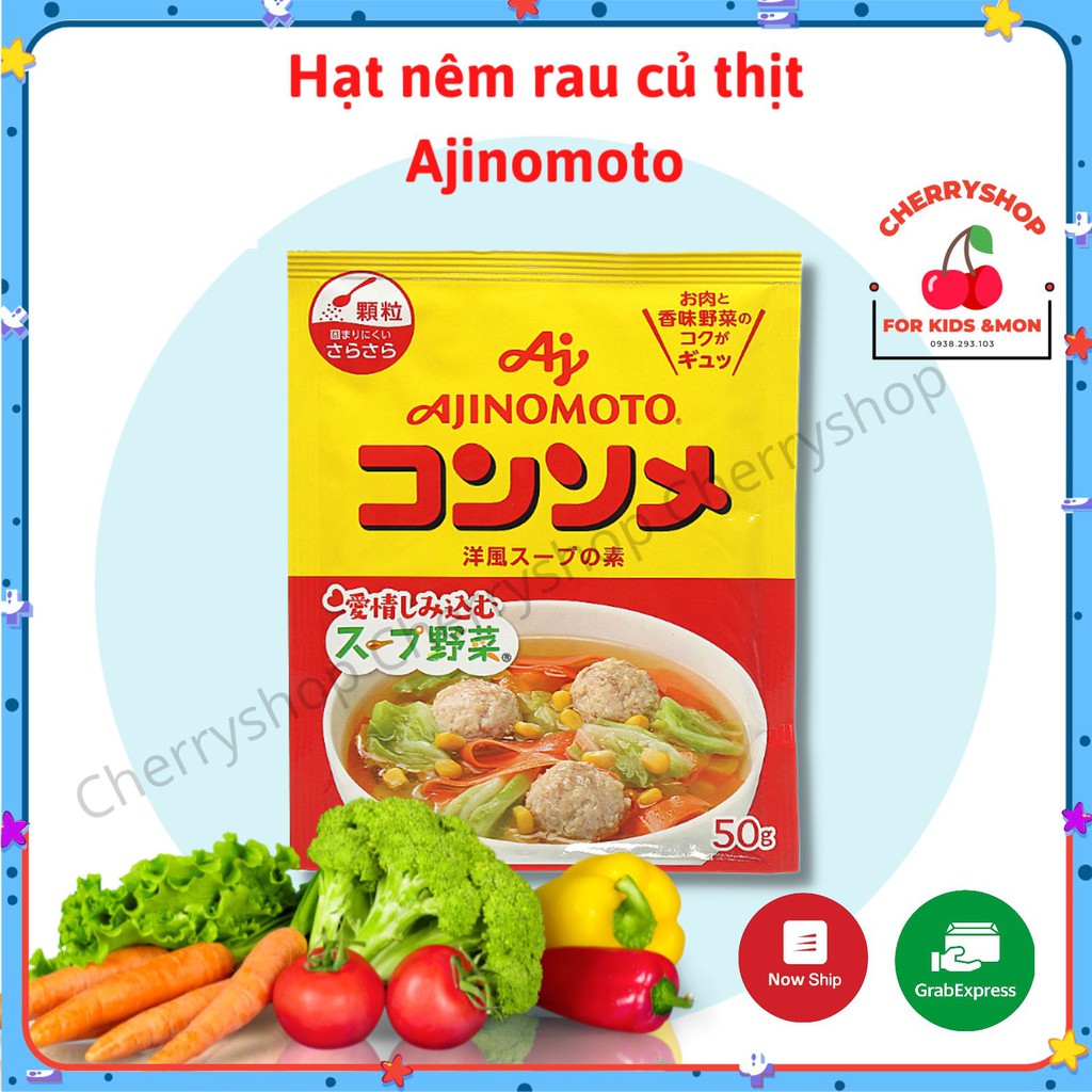 Hạt nêm rau củ Ajinomoto 50gr được ưu chuộng tại Nhật Bản