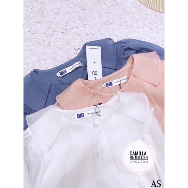 ⚡️BÁN SỈ⚡️Áo sơmi cổ sen cúc ngọc 3 màu