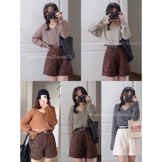 Quần short nhung vintage