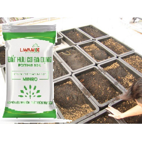 Đất Sạch Trồng Cây - Đất Trồng Dâu Tây - Đất Trồng Hoa, Rau LAVAMIX 6.5DM3 Giàu Dinh Dưỡng, Tiện Lợi, Dễ Sử Dụng
