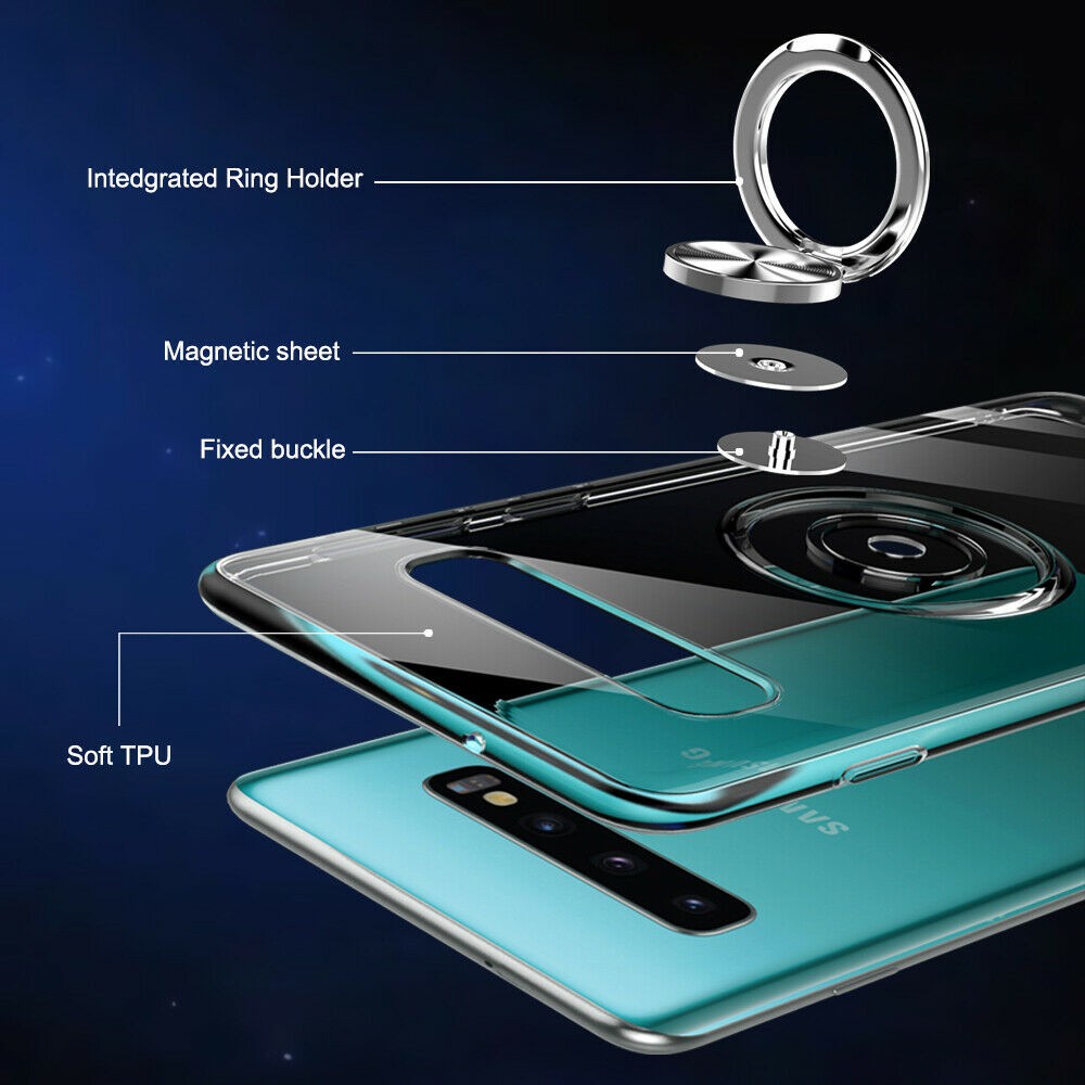 Ốp điện thoại có móc nhẫn nam châm cho Samsung S10 5G S8 S 10+ Note 8 Note9 S9 S 8+ Plus